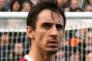 Gary Neville at the Football Legends party
