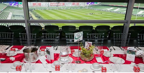 Ireland v Scotland hospitality Aviva Stadium