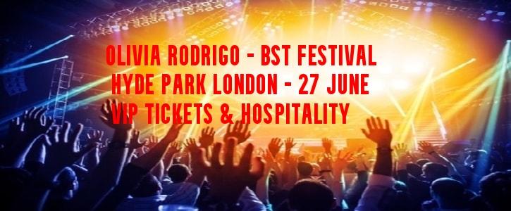 Olivia Rodrigo vip tickets London Hyde Park