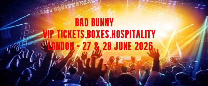 Bad Bunny vip tickets and hospitality in London
