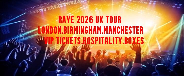 Raye VIP Ticket and hospitality packages in London, Birmingham and Manchester